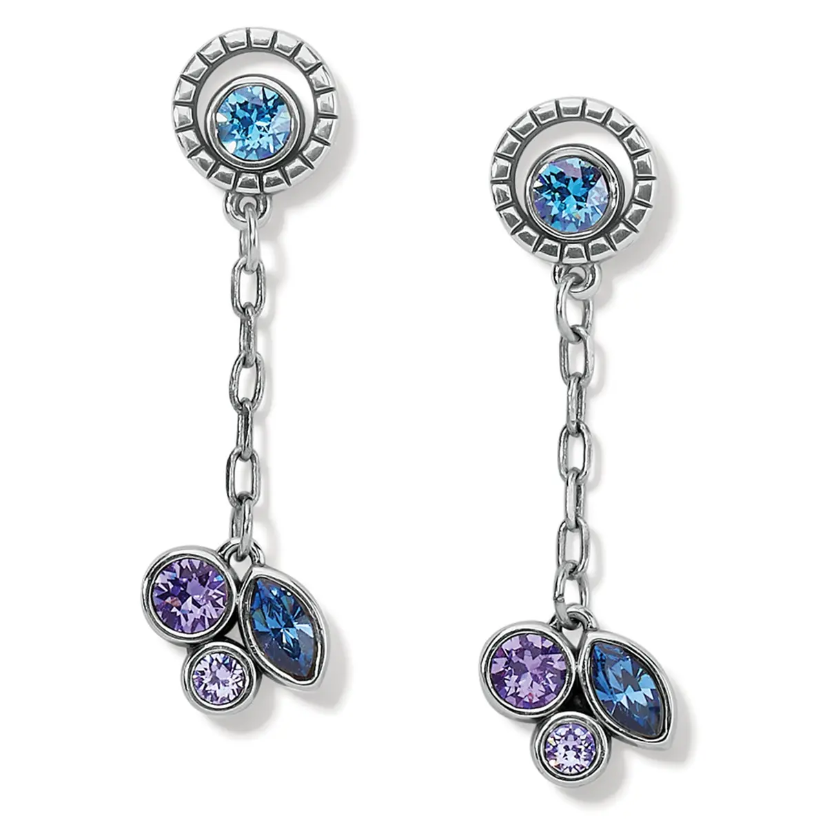 Halo Radiance Post Drop Earrings 1
