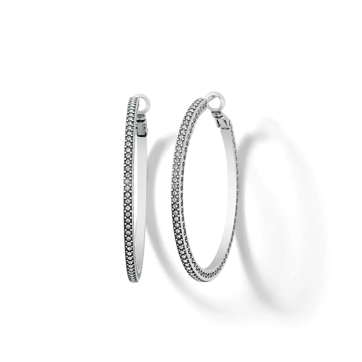Meridian Thin Large Hoop Earrings 1