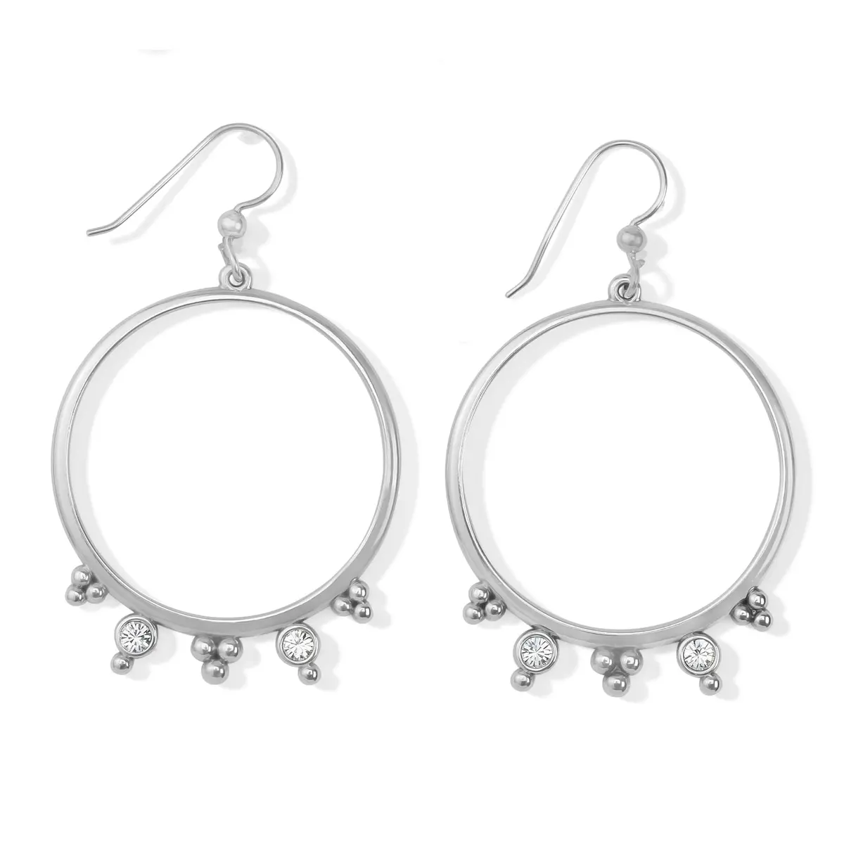 Twinkle Granulation Round French Wire Earrings 1