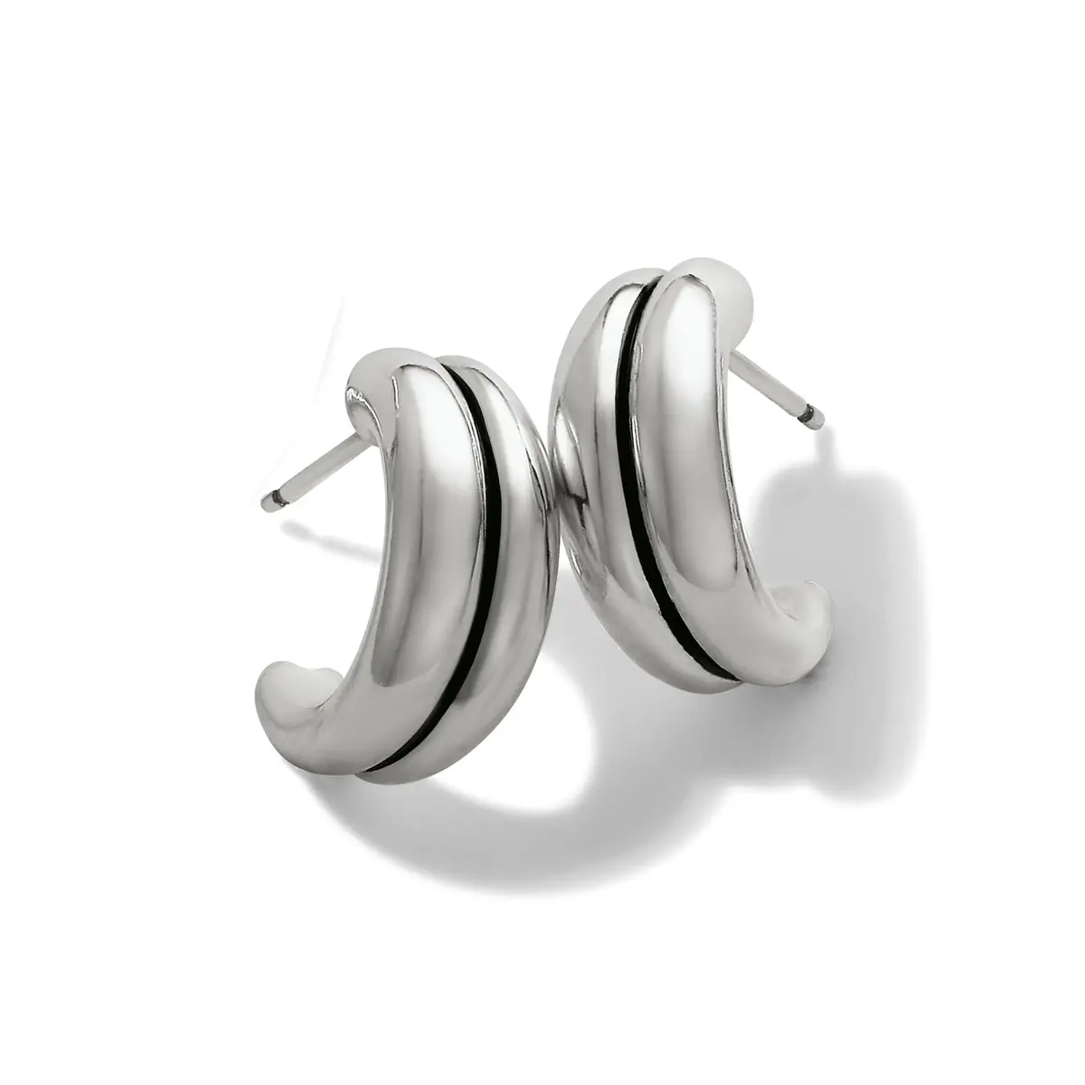 Pretty Tough Groove Post Hoop Earrings 1