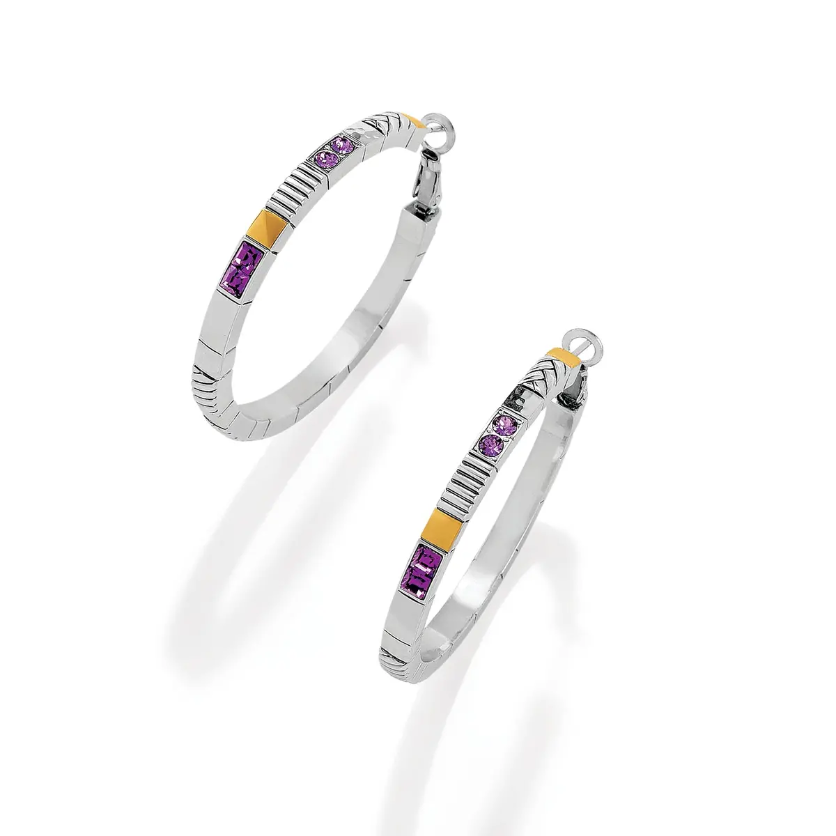 Tapestry Royal Hoop Earrings 1