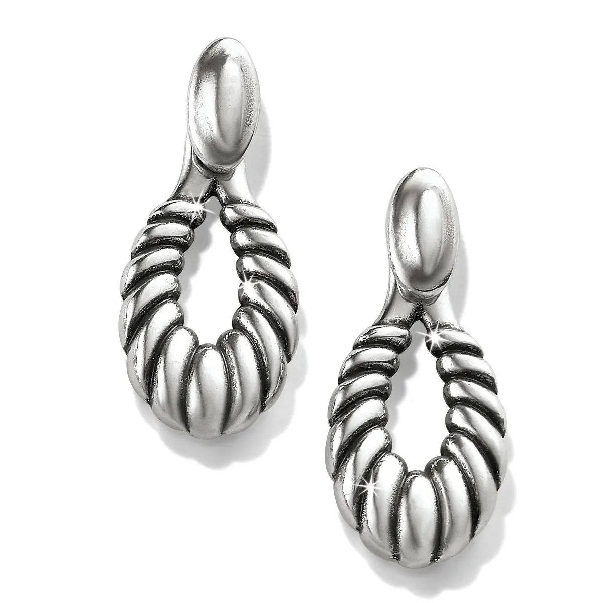 Athena Scalloped Post Drop Earrings 1