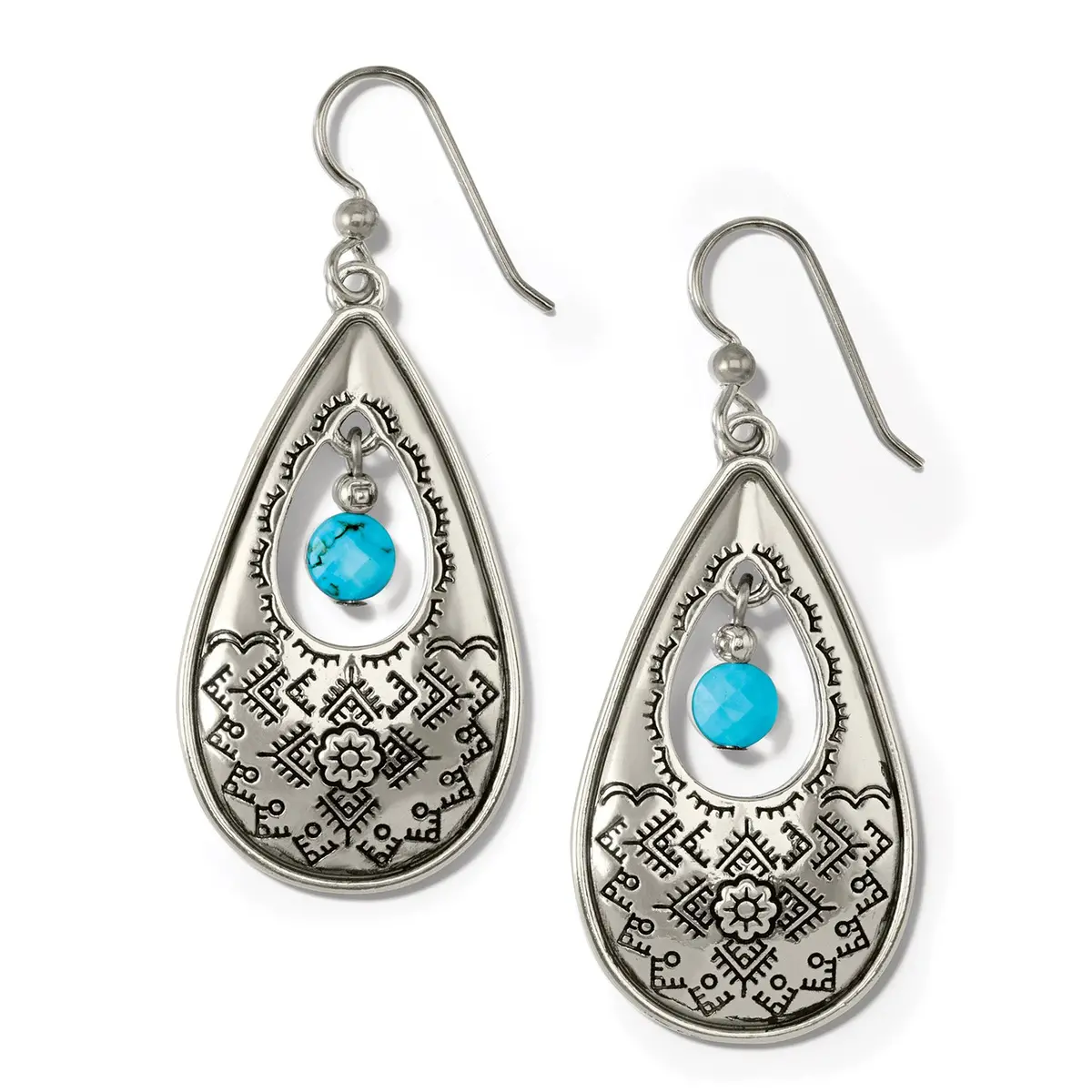 Mosaic Paseo Teardrop French Wire Earring 1