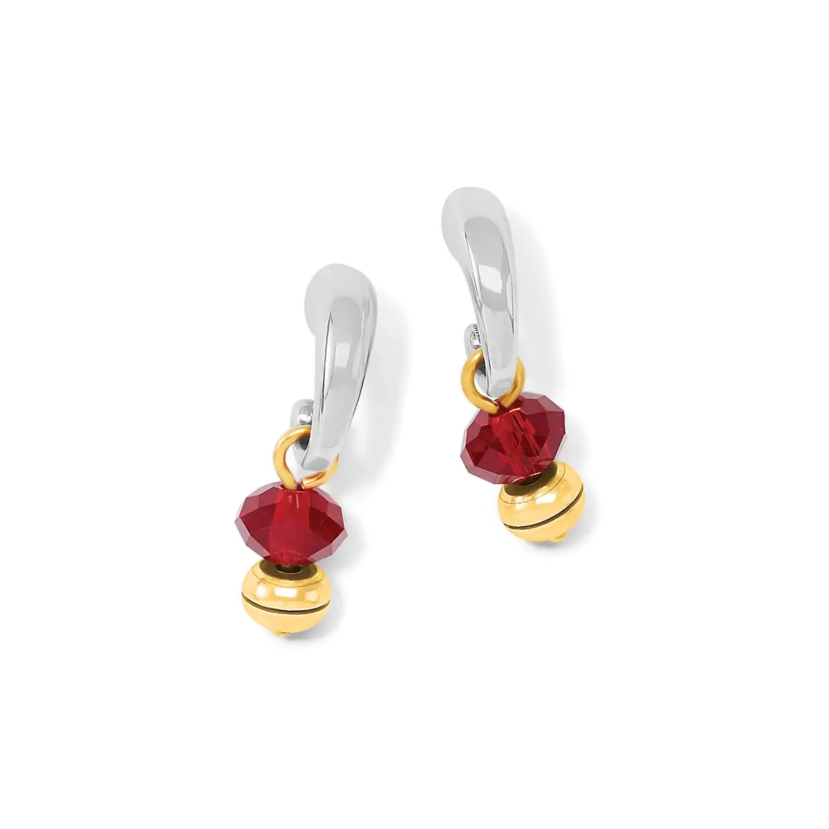 Meridian Red Two-Tone Post Hoop 1