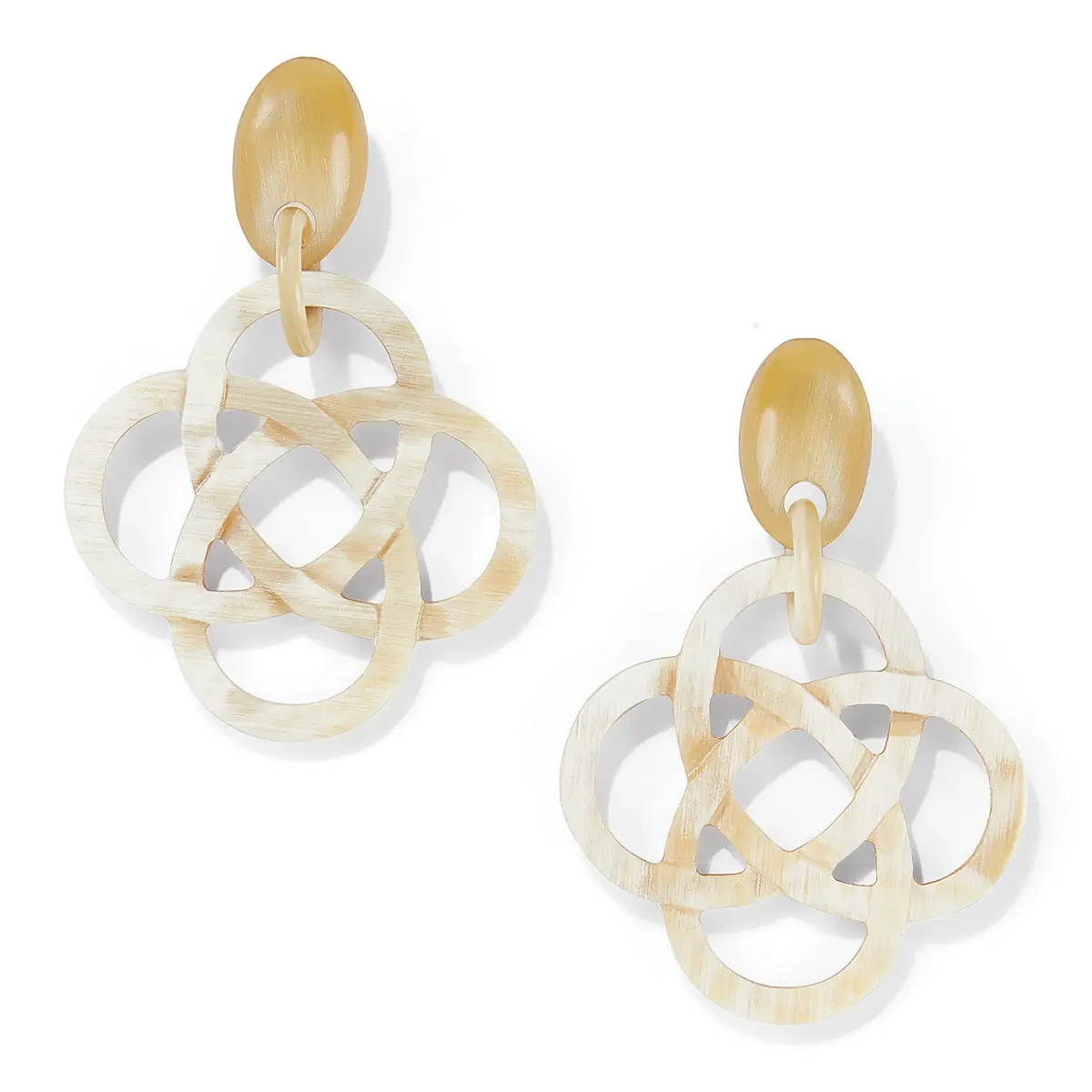 Interlok Horn Post Earrings 1
