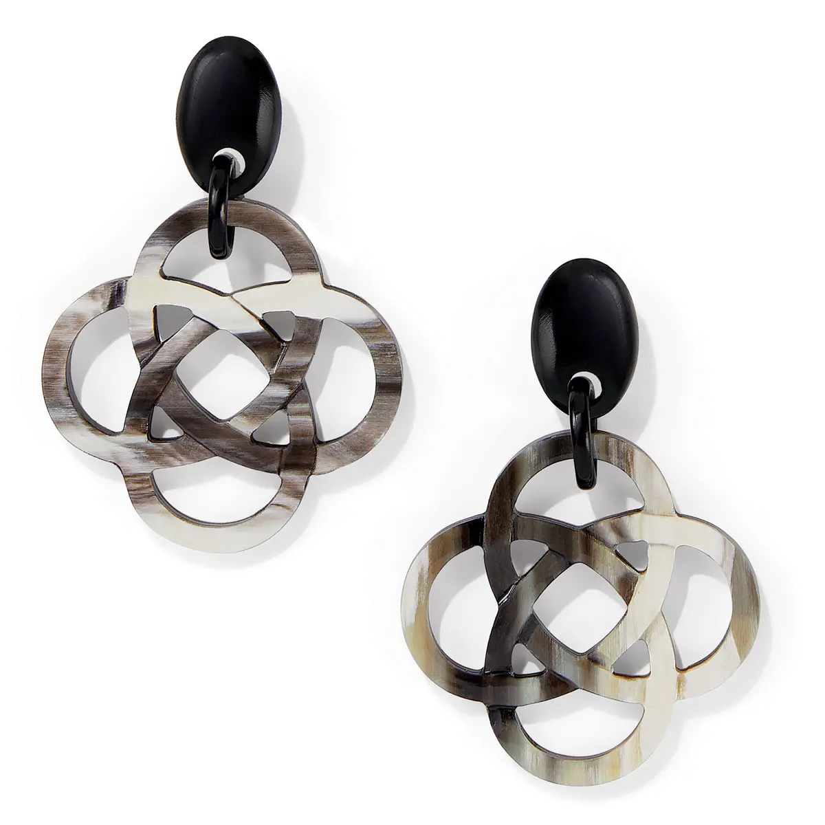 Interlok Horn Post Earrings 1