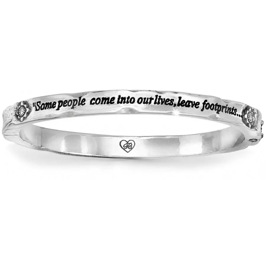 Footprints Hinged Bangle 1