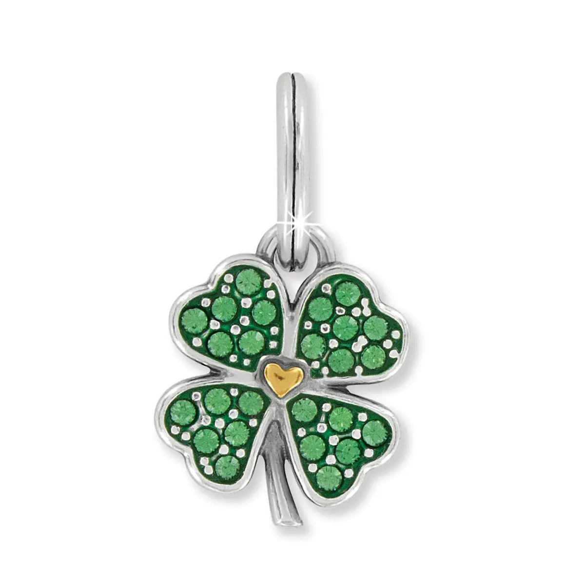Heart Leaf Clover Charm 1