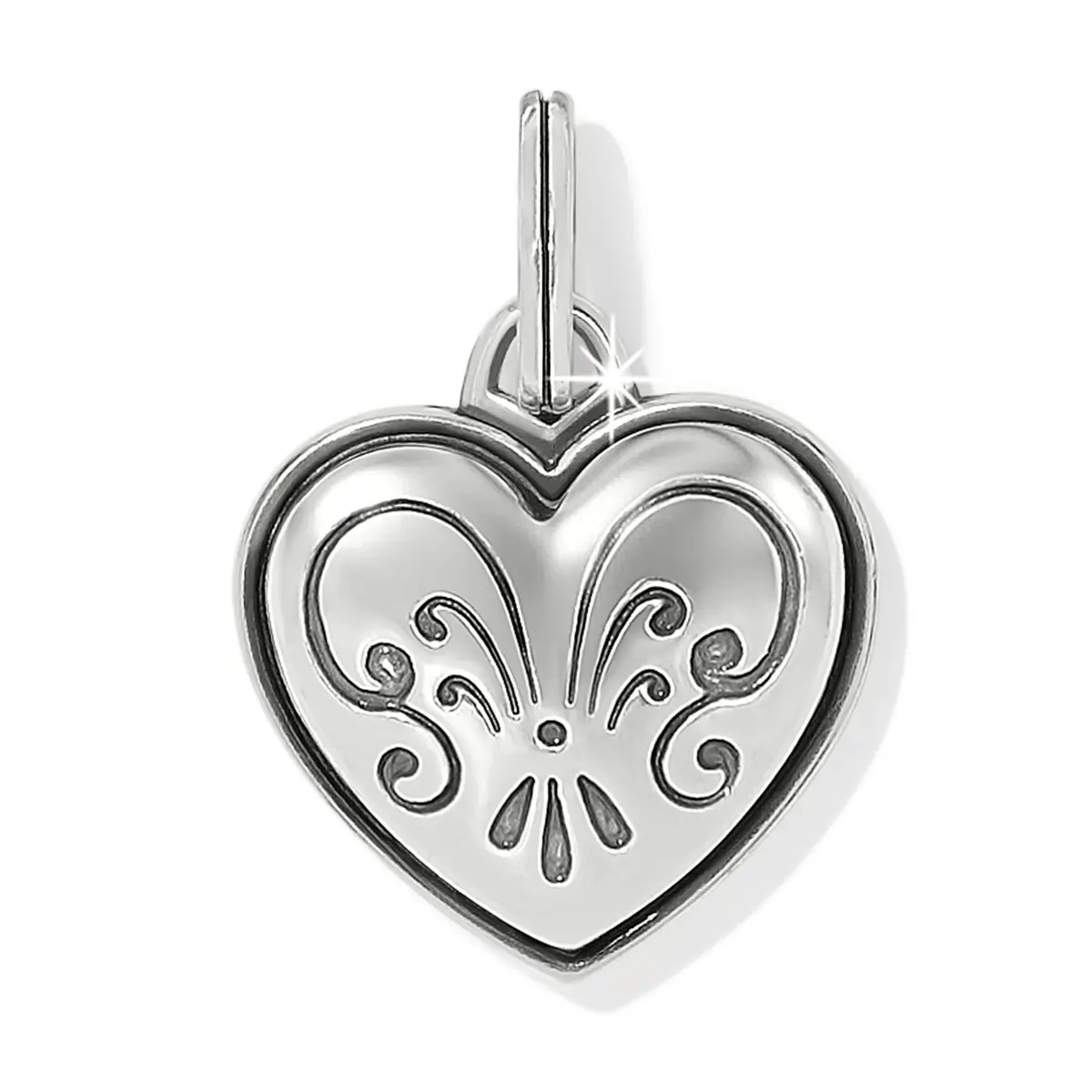 One Heart Etched Love Charm 1