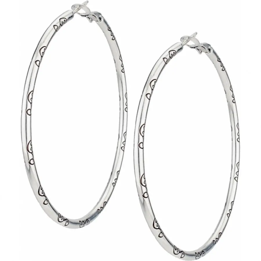 Grande Hoop Charm Earrings 1
