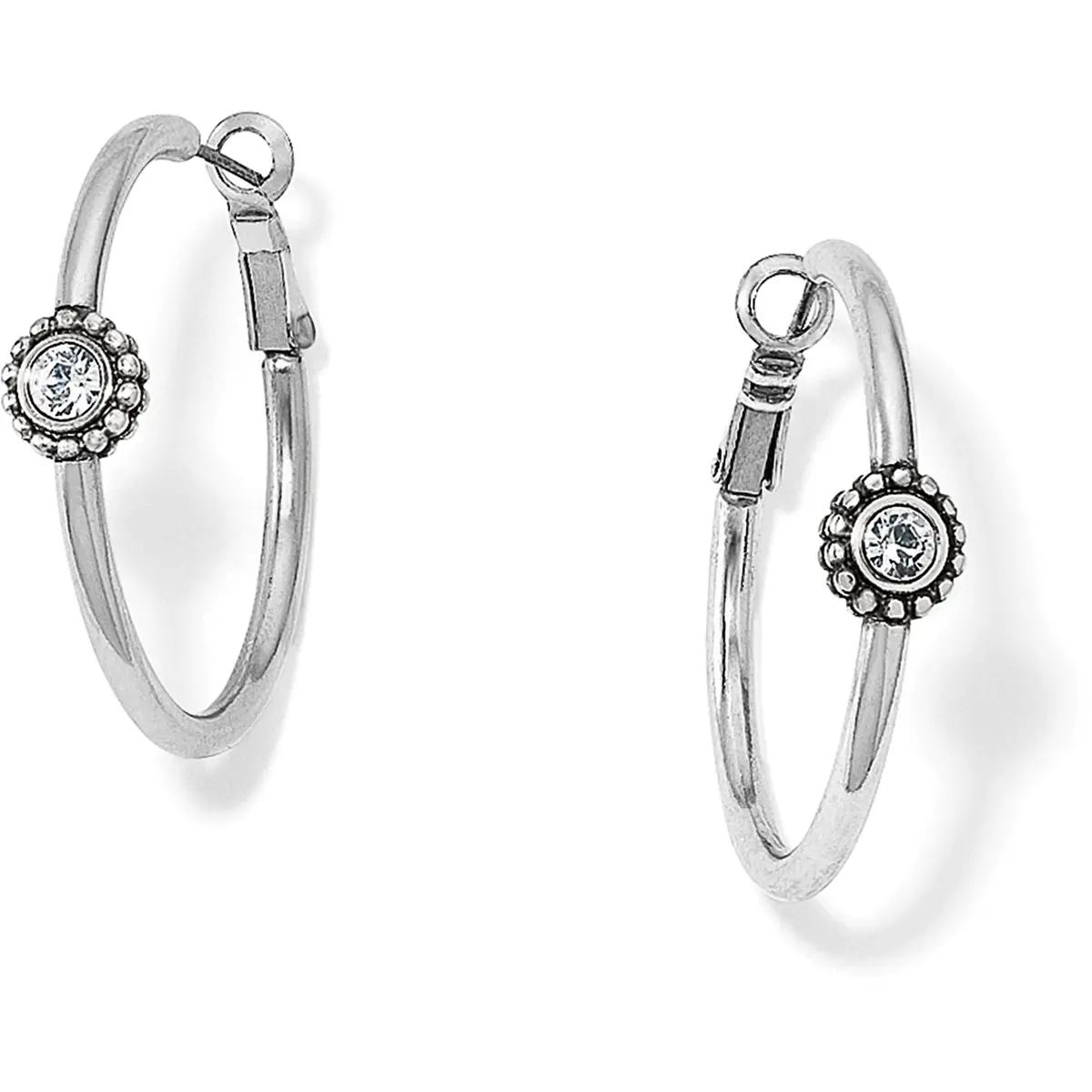 Twinkle Medium Hoop Post Earrings 1