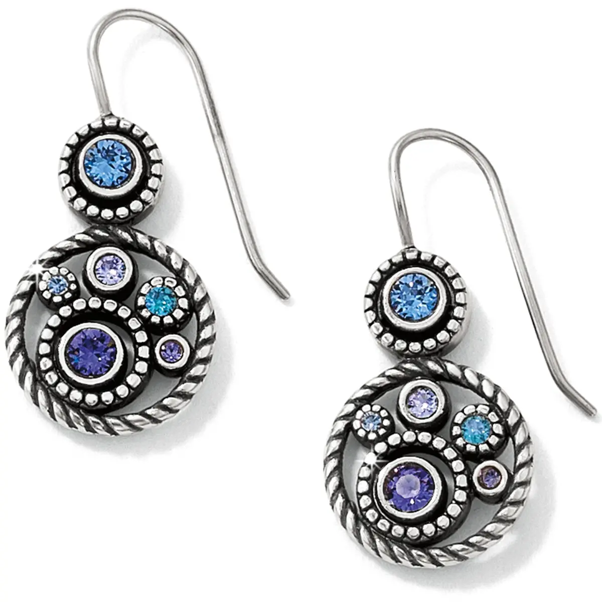 Halo French Wire Earrings 1