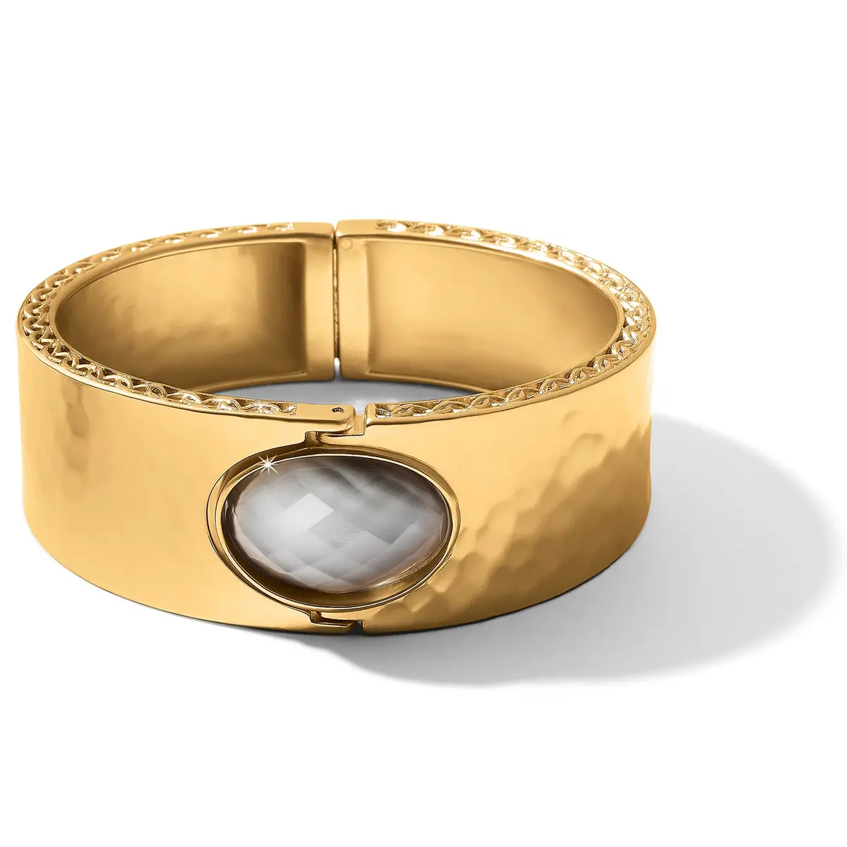 Golden Moon Hinged Bangle 1