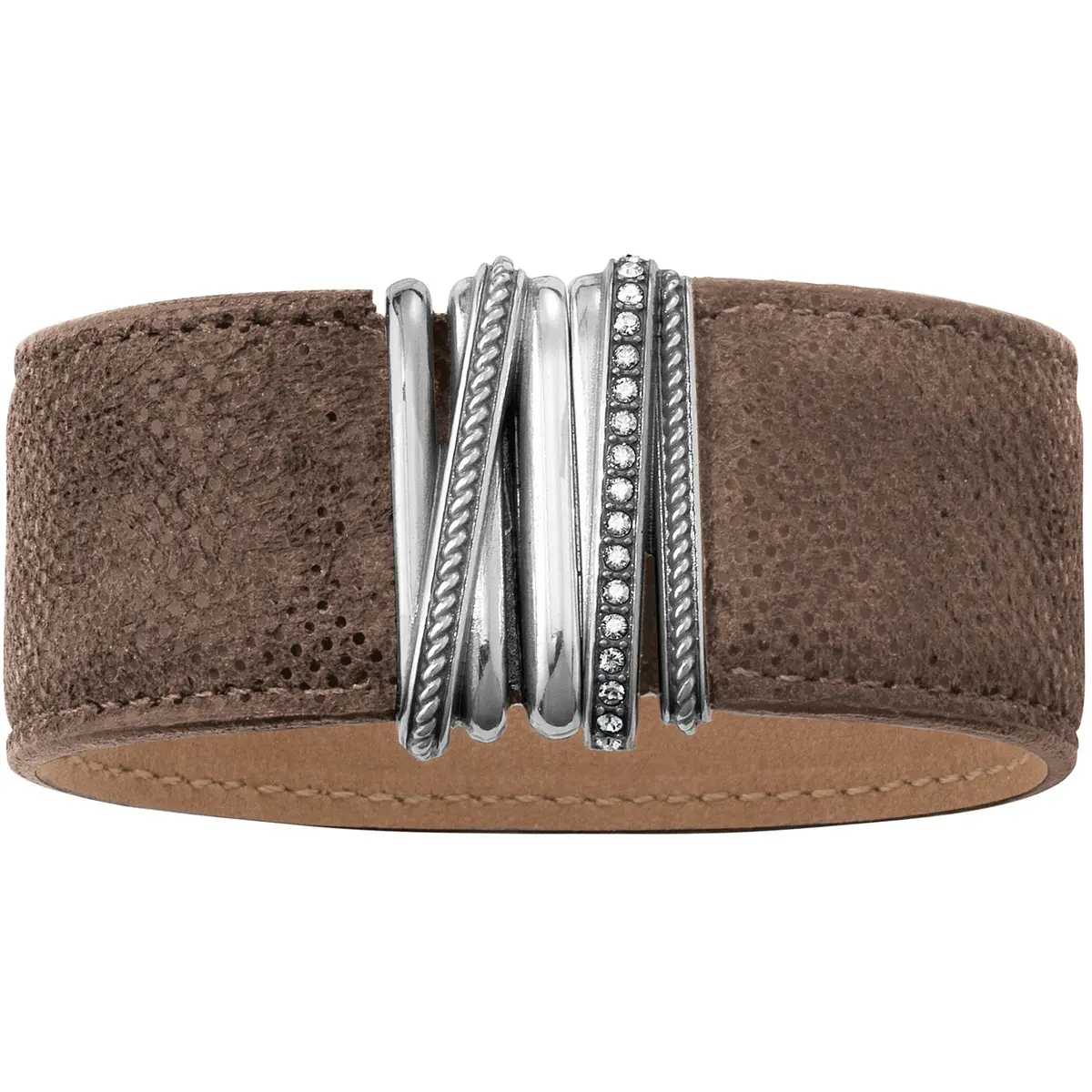 Neptune's Rings Wide Leather Bracelet 1