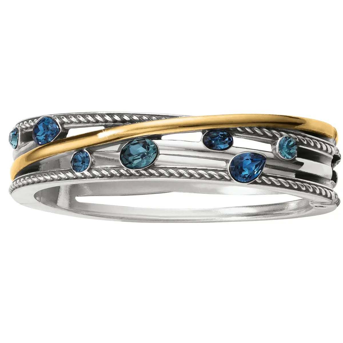 Neptune's Rings Gems Hinged Bangle 1