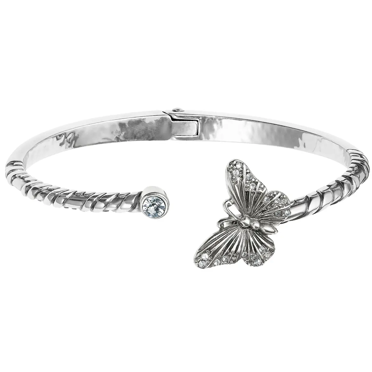Solstice Butterfly Hinged Bangle 1