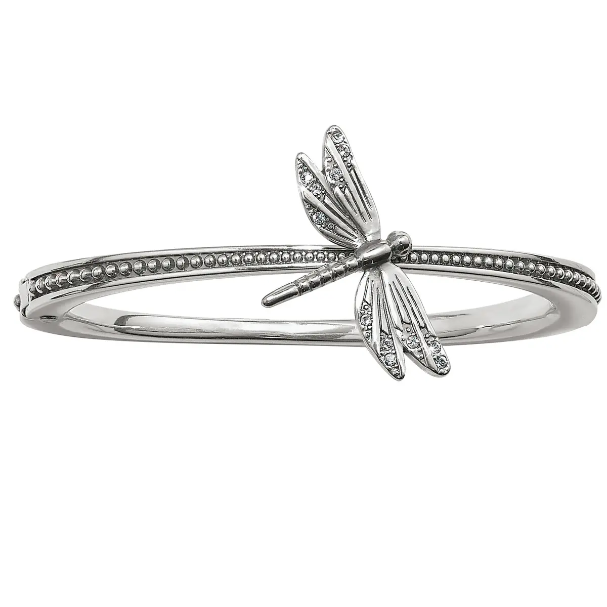 Solstice Dragonfly Hinged Bangle 1
