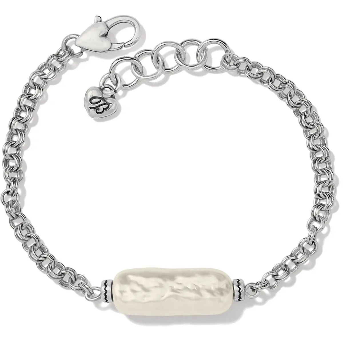 Pebble Pearl Double Link Bracelet 1