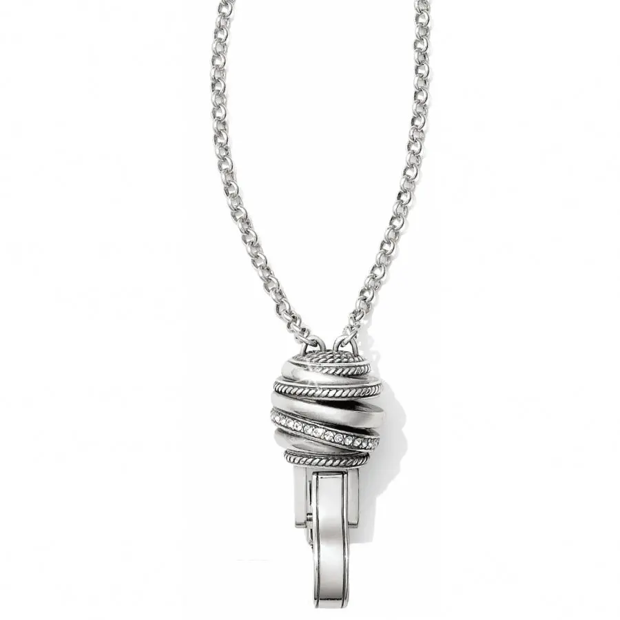 Neptune's Rings Badge Clip Necklace 1