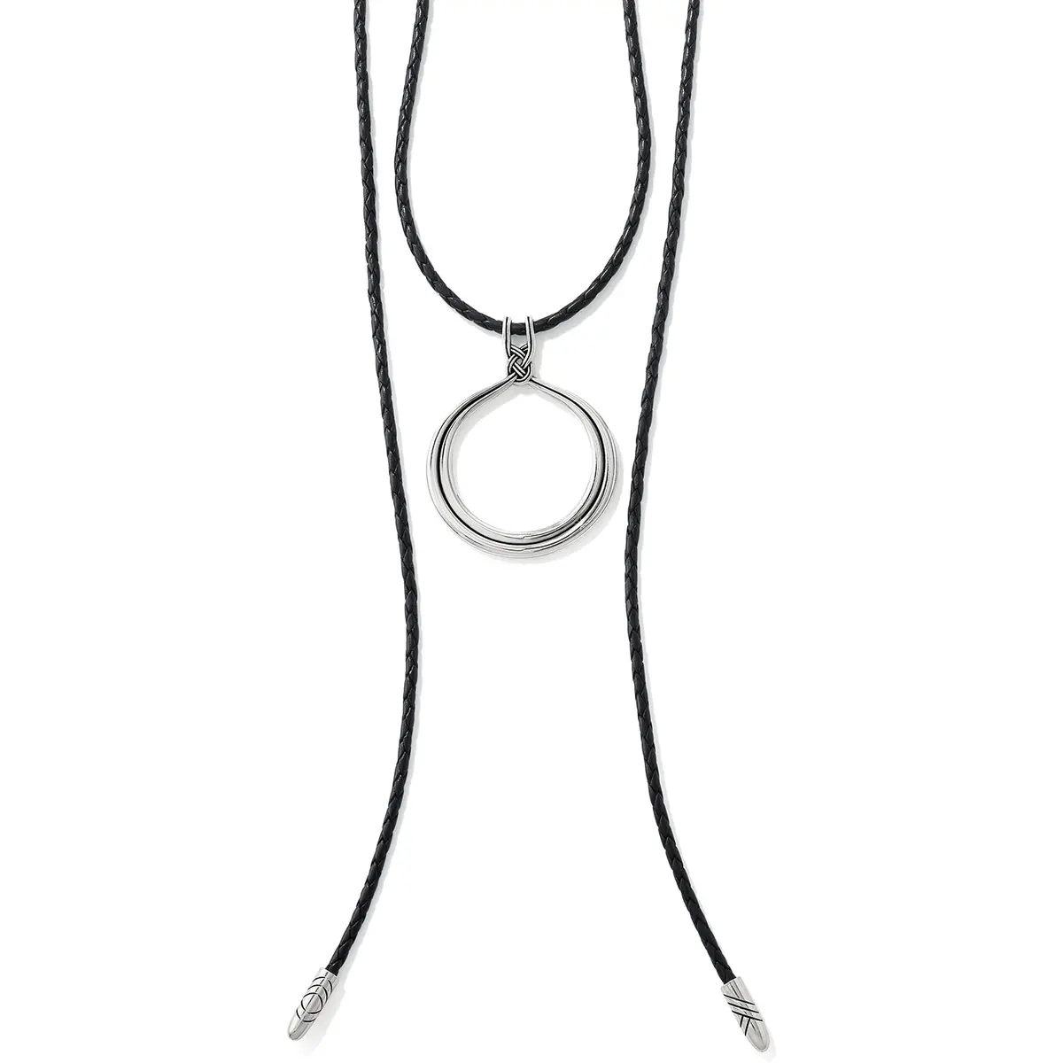 Interlok Circle Lariat Necklace 1