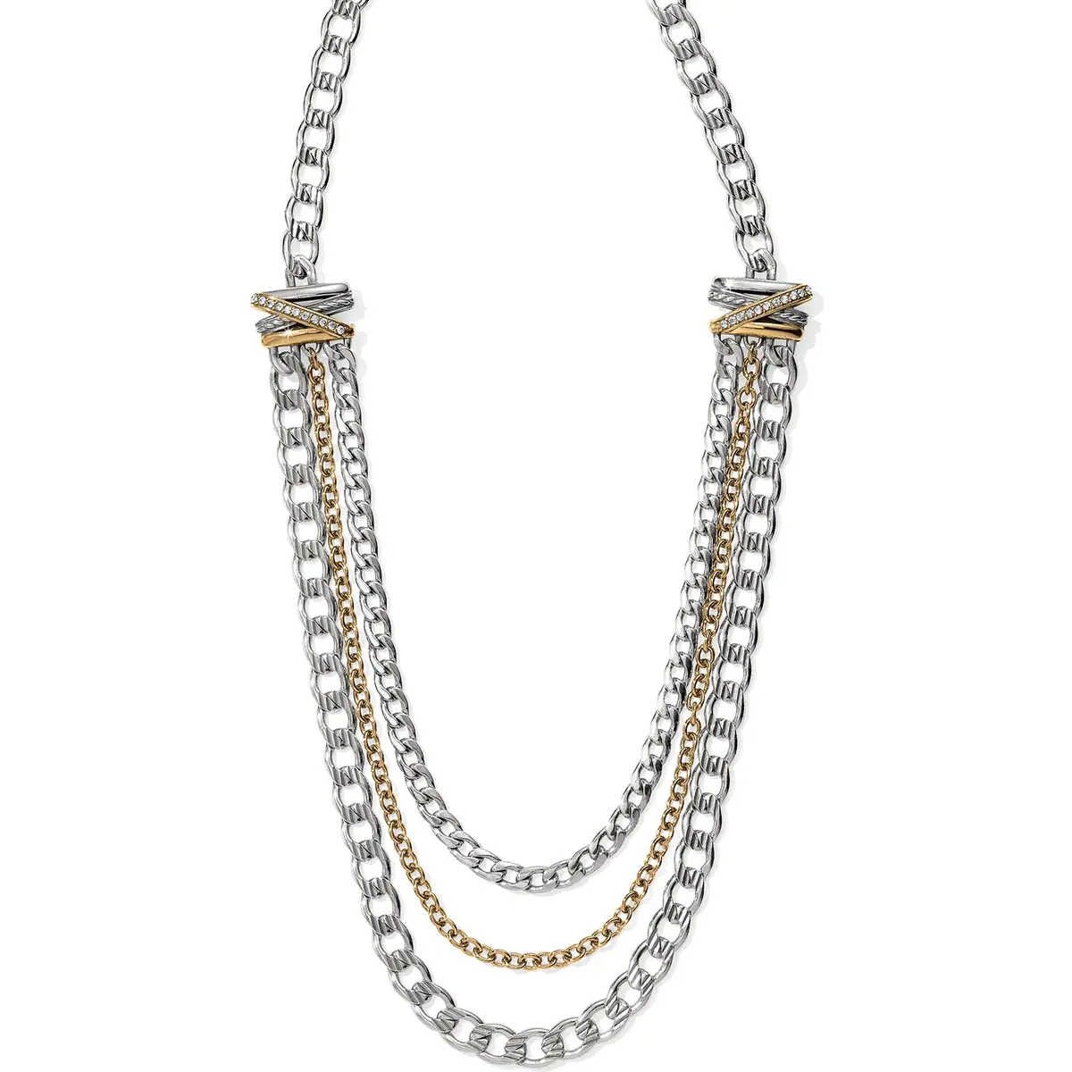 Neptune's Rings Multiple Row Chain Necklace 1