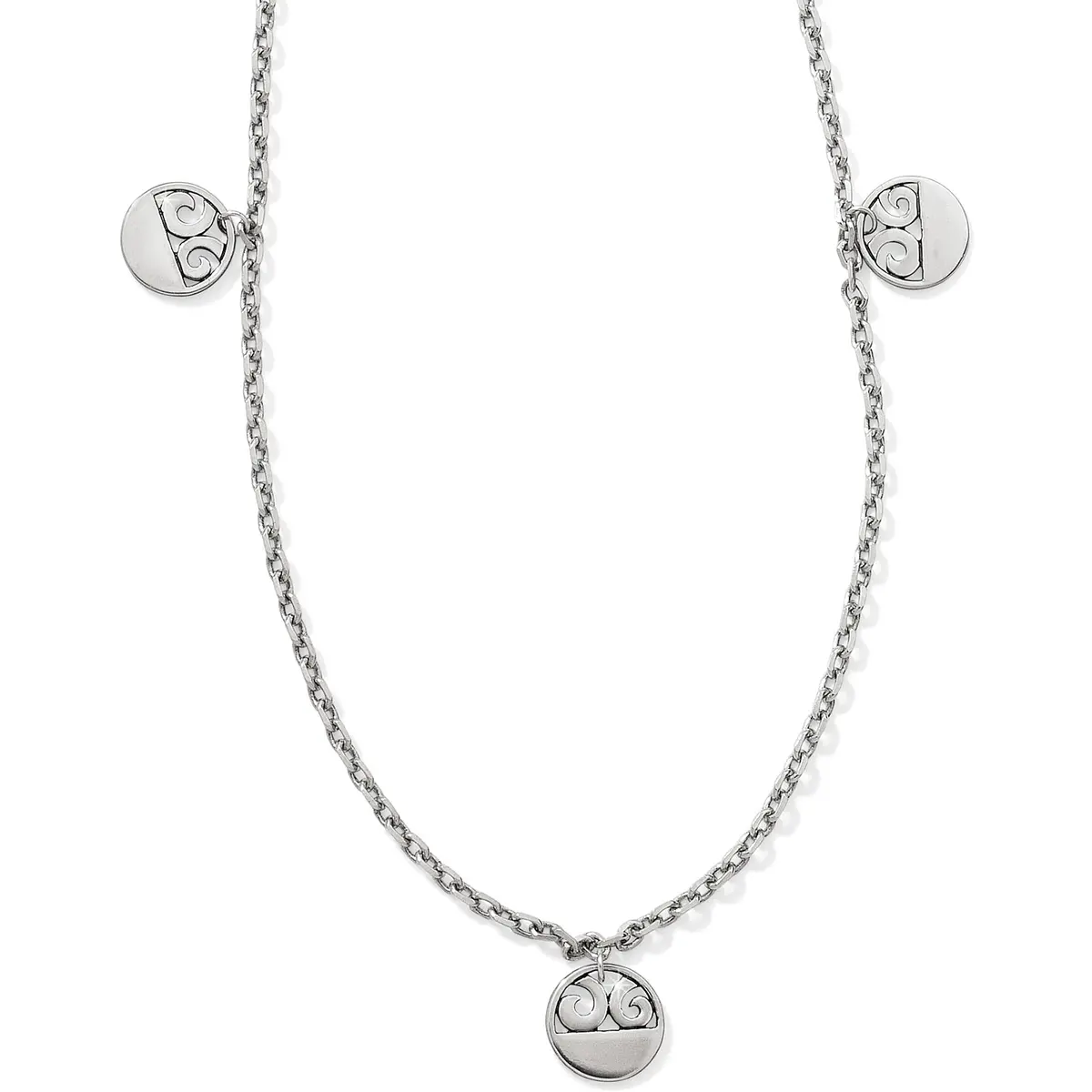 London Groove Disc Long Necklace 1