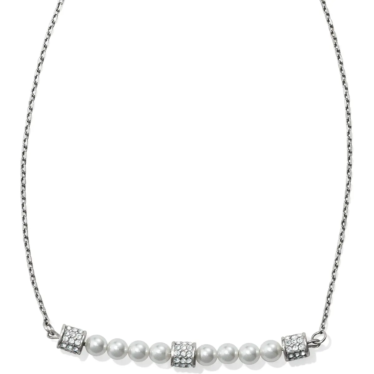 Meridian Petite Pearl Bar Necklace 1