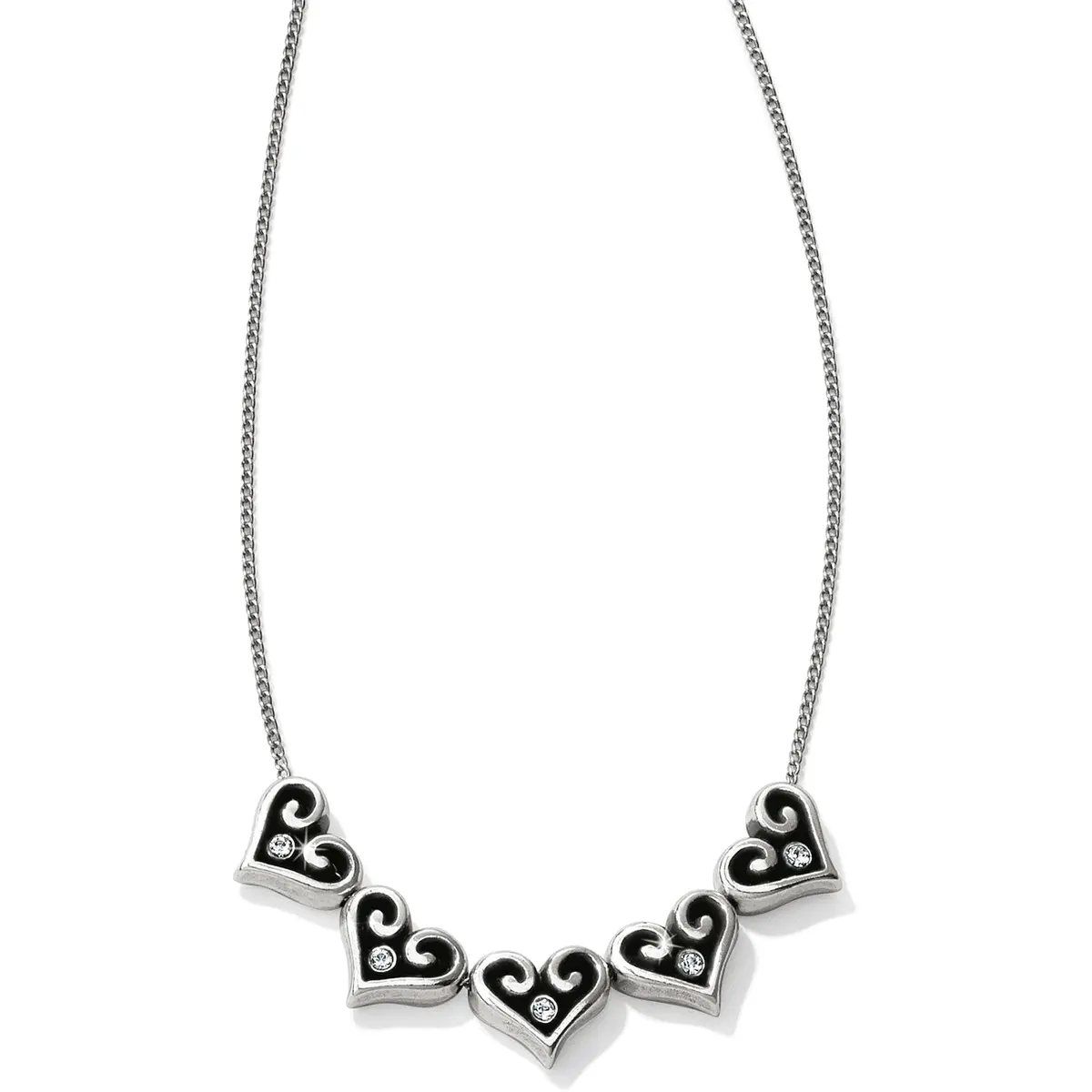 Alcazar Hearts Slider Necklace 1