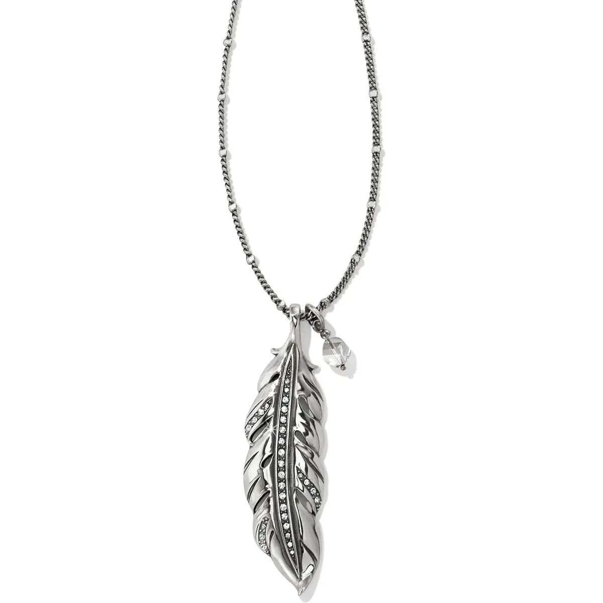 Contempo Ice Feather Convertible Reversible Necklace 1