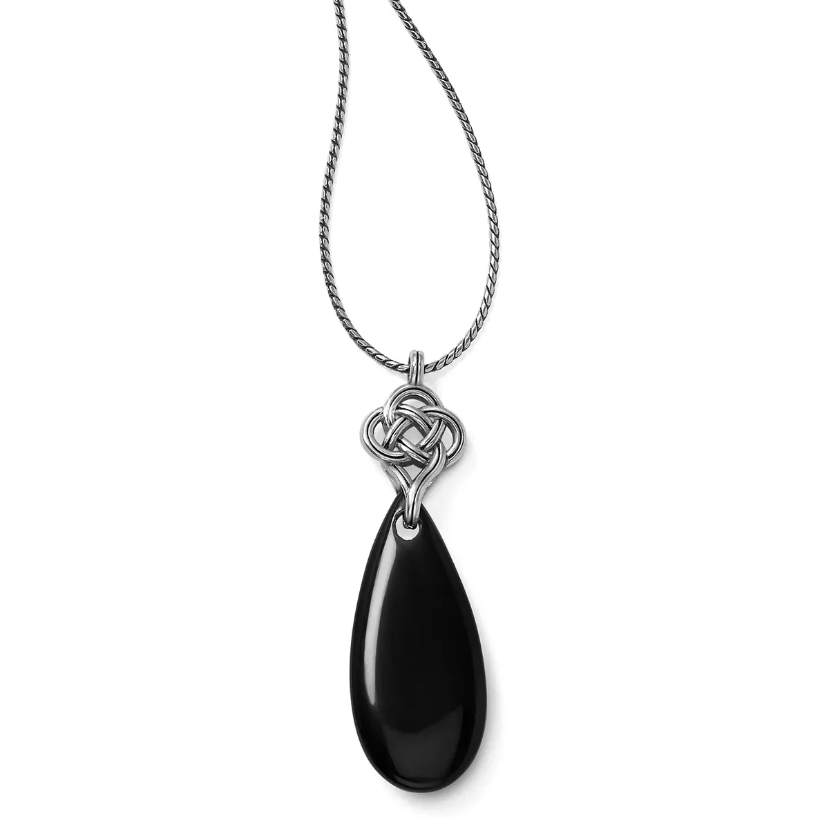 Interlok Black Agate Long Necklace 1