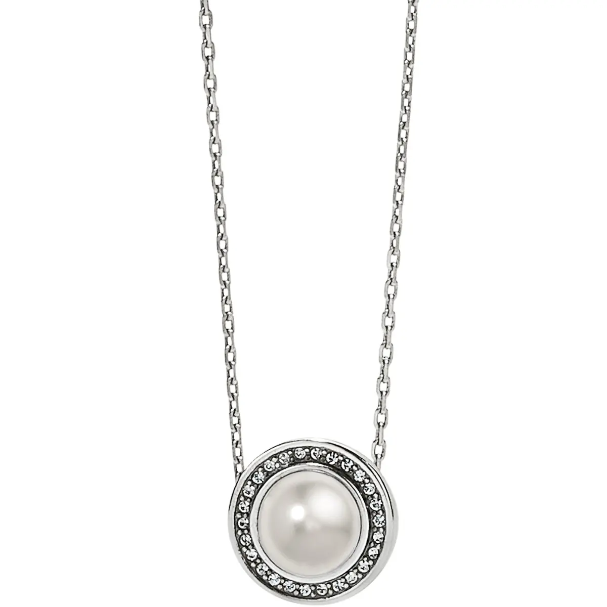 Chara Ellipse Pearl Short Necklace 1