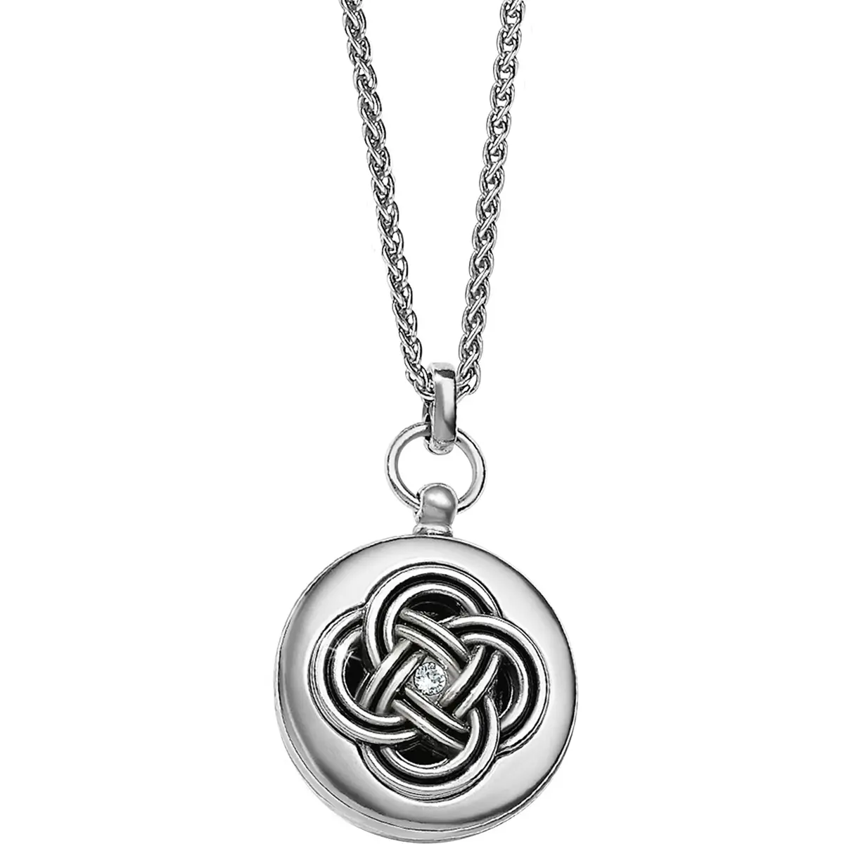Interlok Small Round Locket Necklace 1