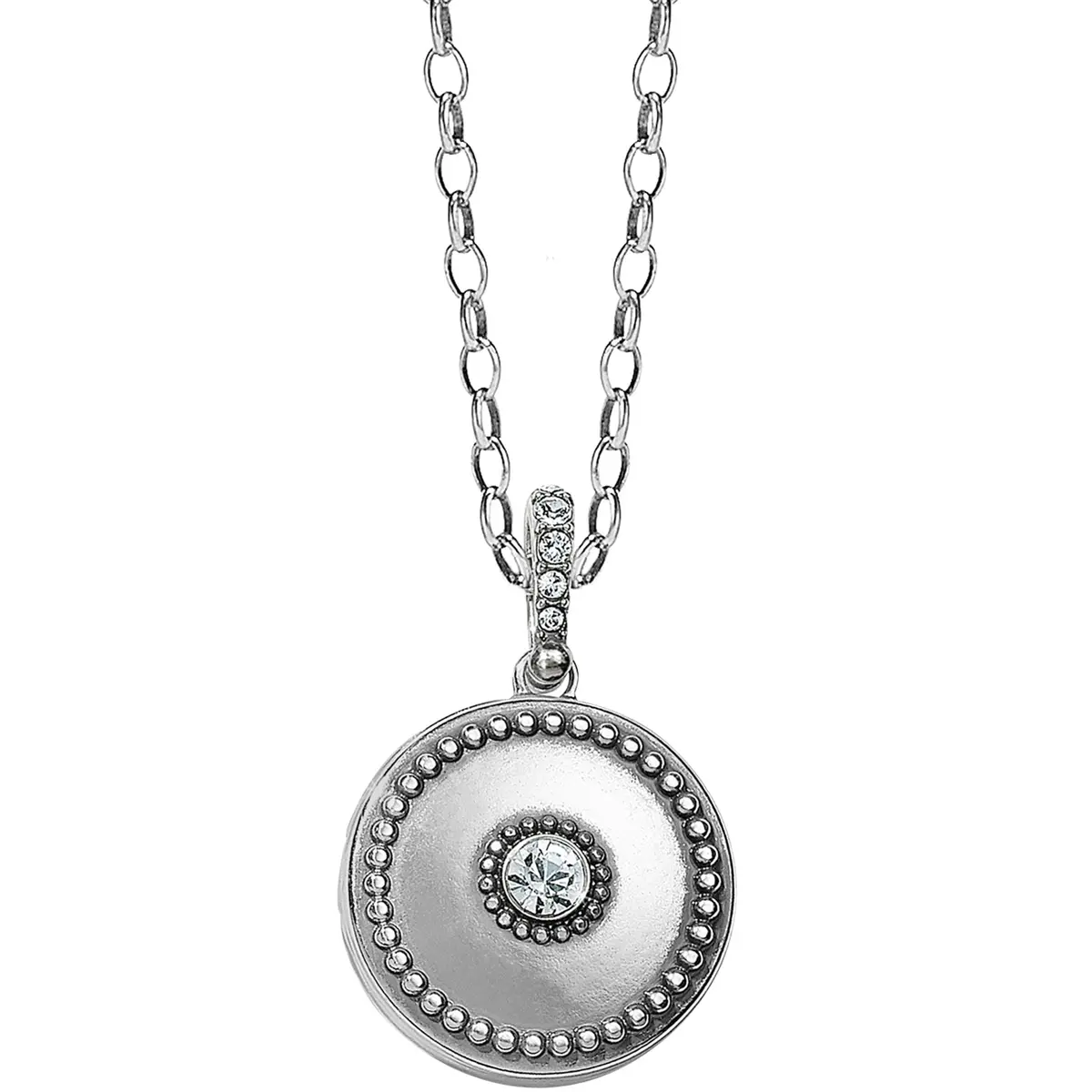 Twinkle Small Round Locket Necklace 1