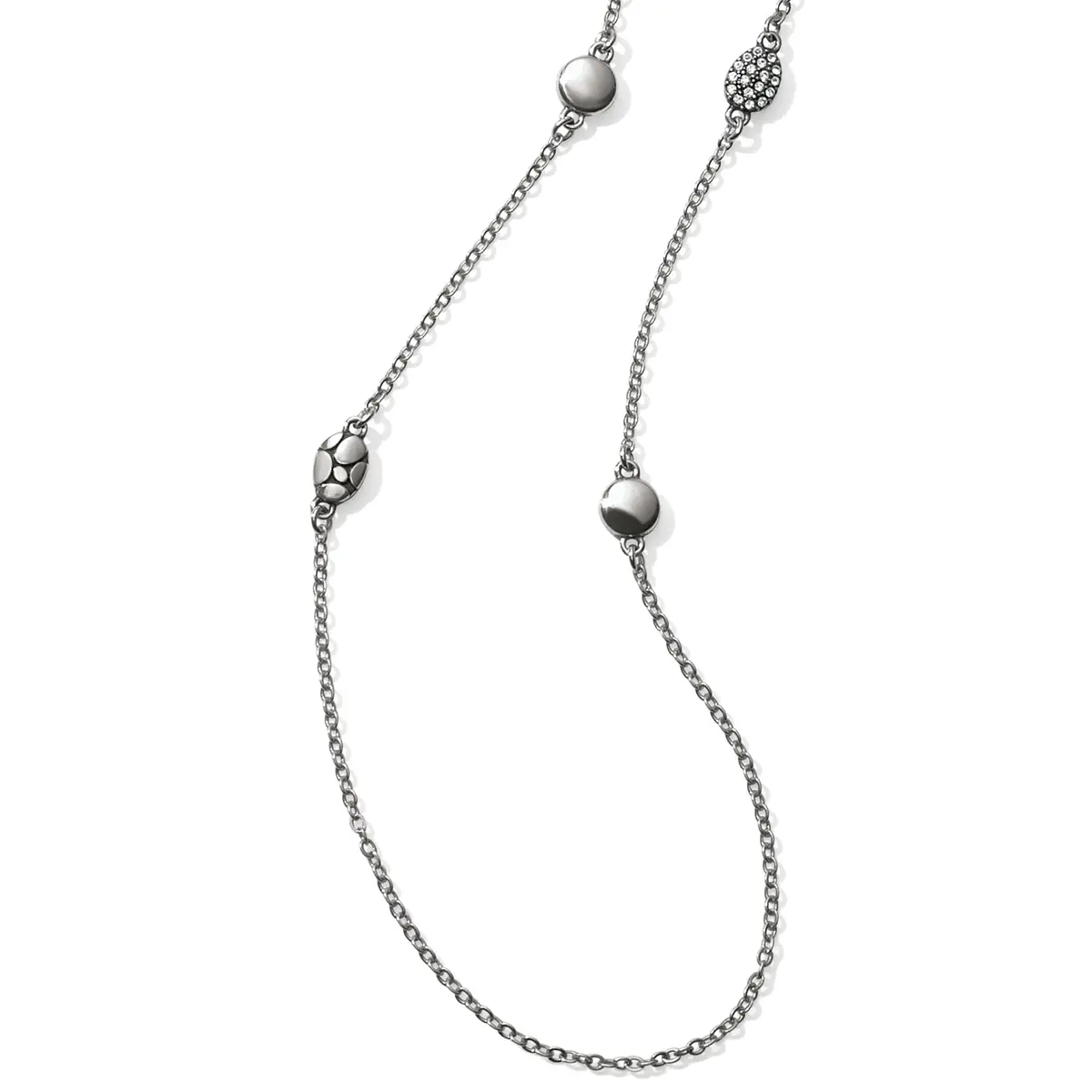 Pebble Mix Long Necklace 1