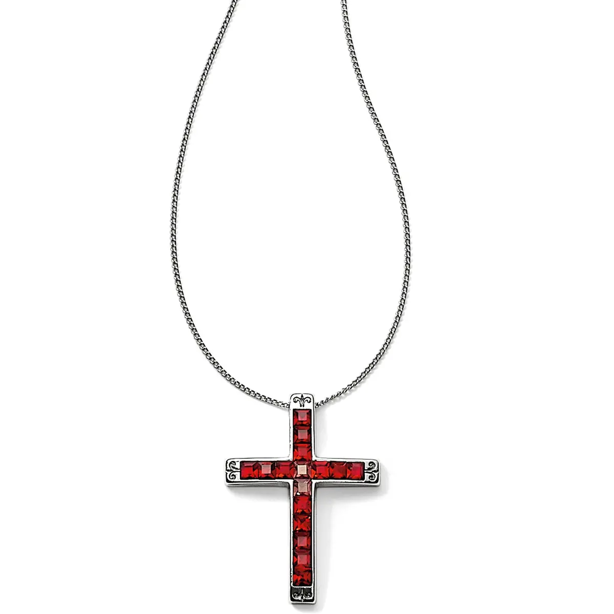 Spectrum Cross Long Necklace 1