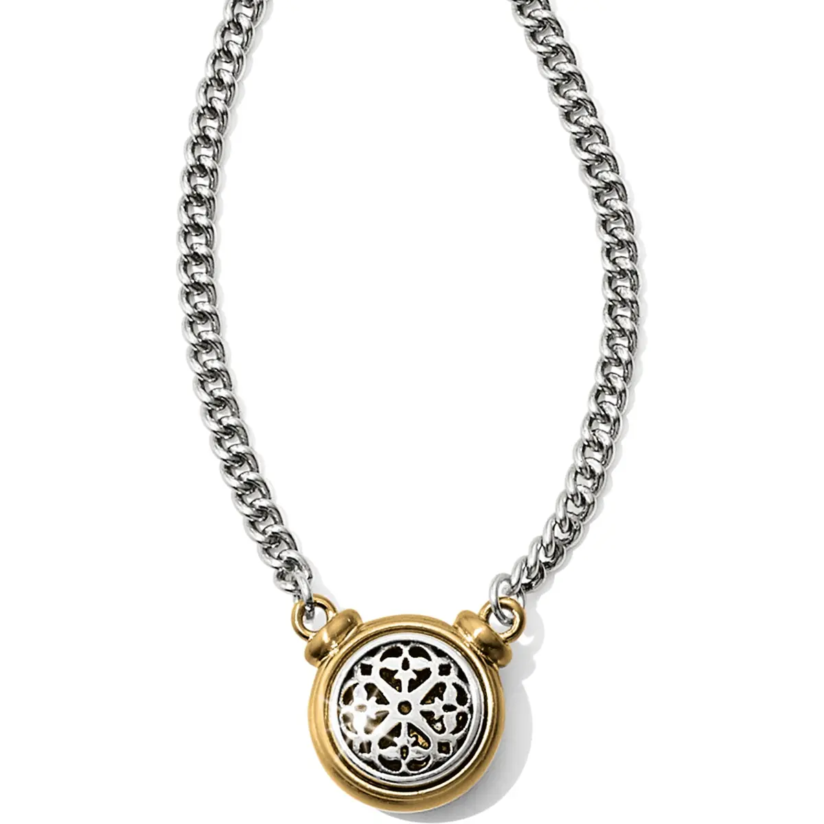 Ferrara Two Tone Short Necklace 1