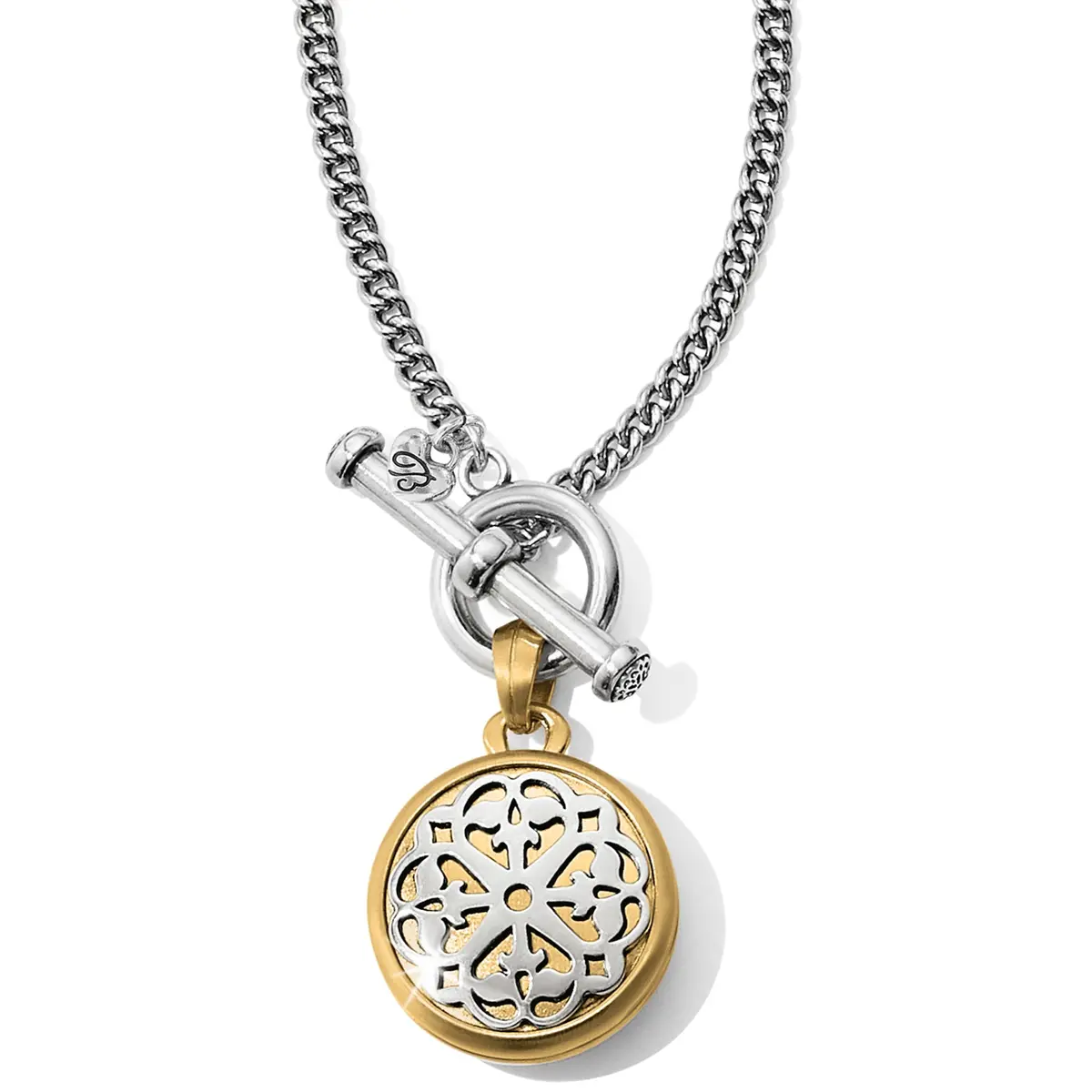 Ferrara Two Tone Locket Necklace 1