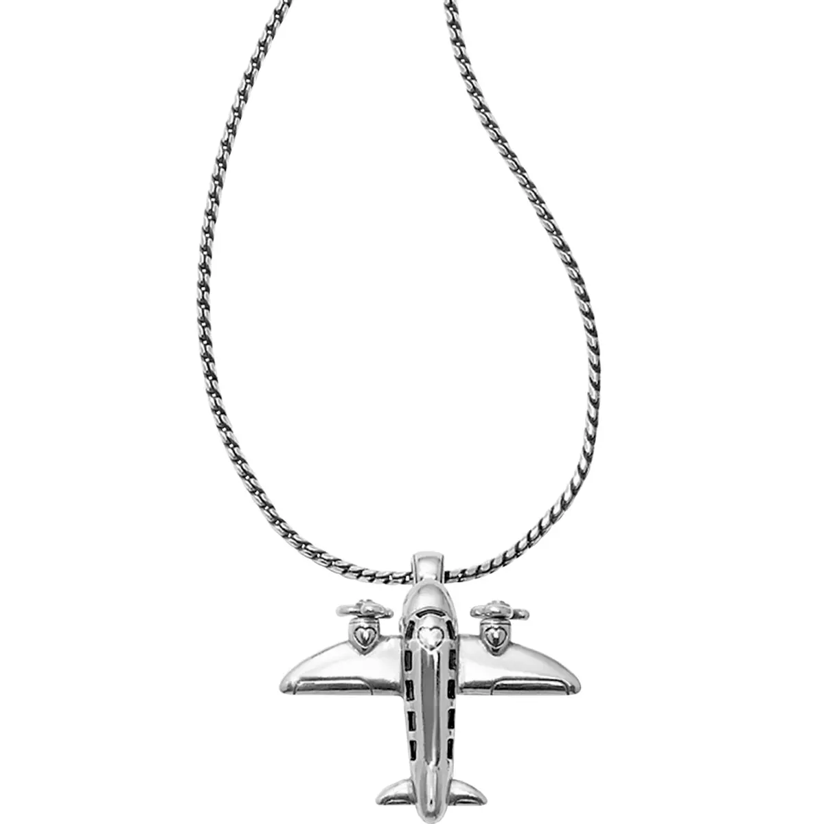 Aviator Badge Clip Necklace 1