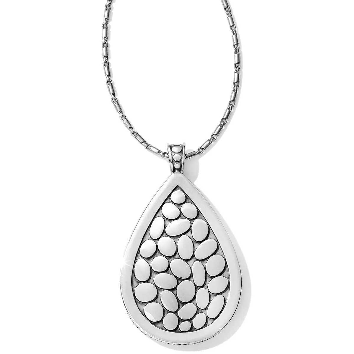Pebble Teardrop Convertible Reversible Necklace 1