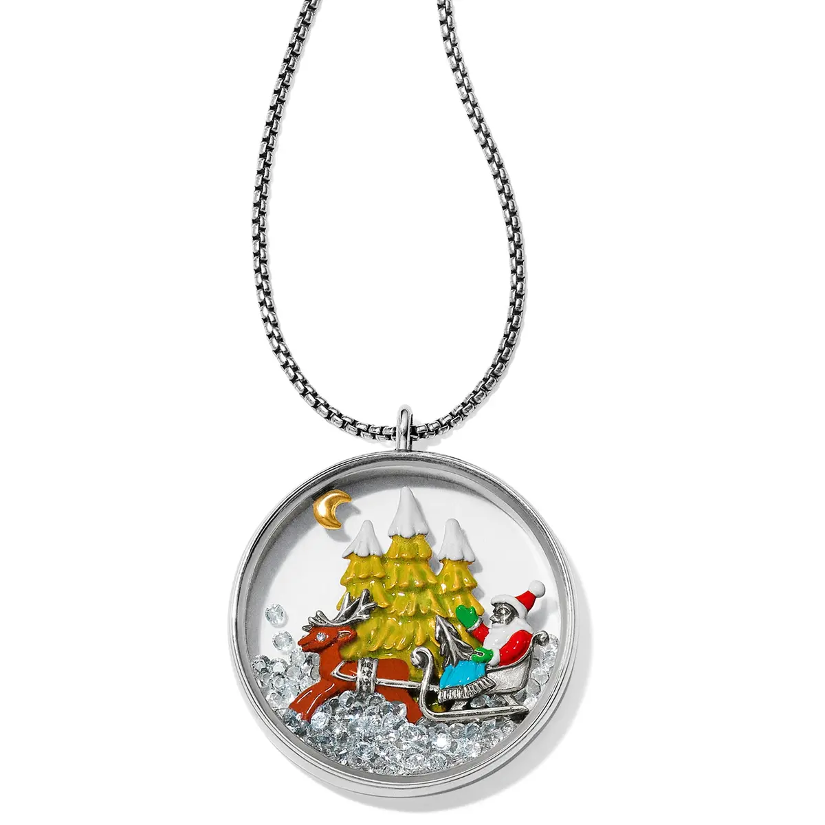 Santa's Sleigh Shaker Convertible Necklace 1