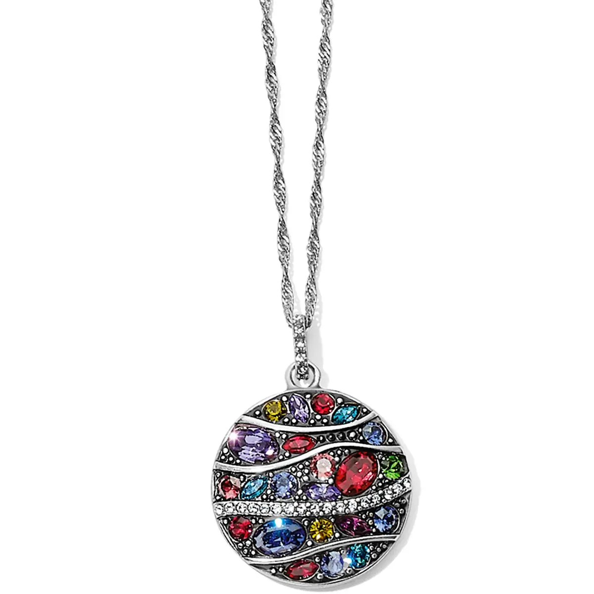 Trust Your Journey Wave Pendant Necklace 1
