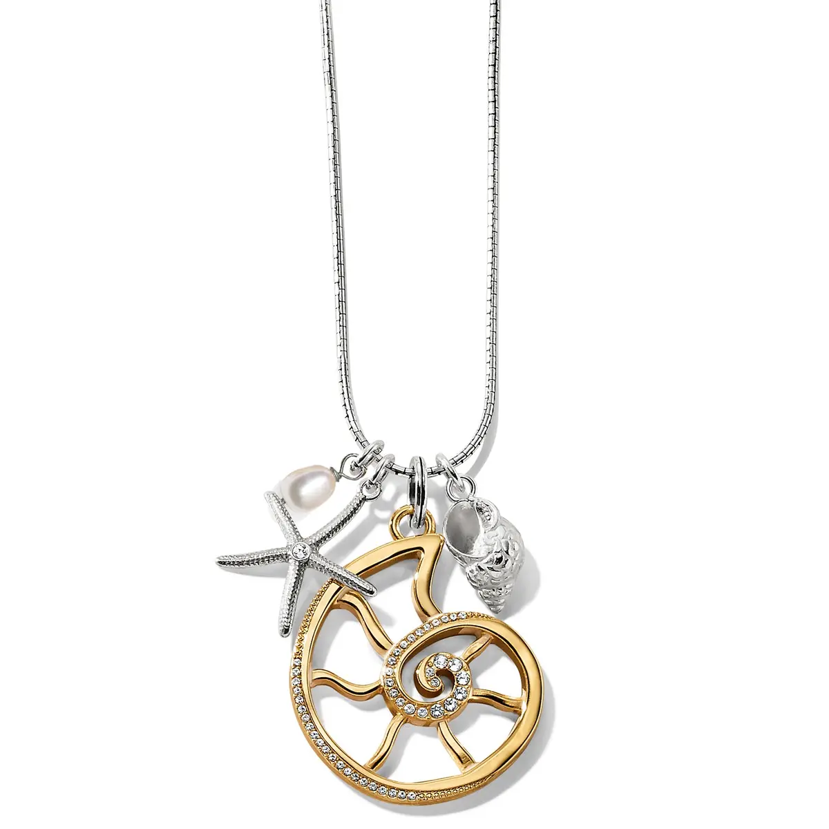 Sea Shore Nautilus Convertible Necklace 1