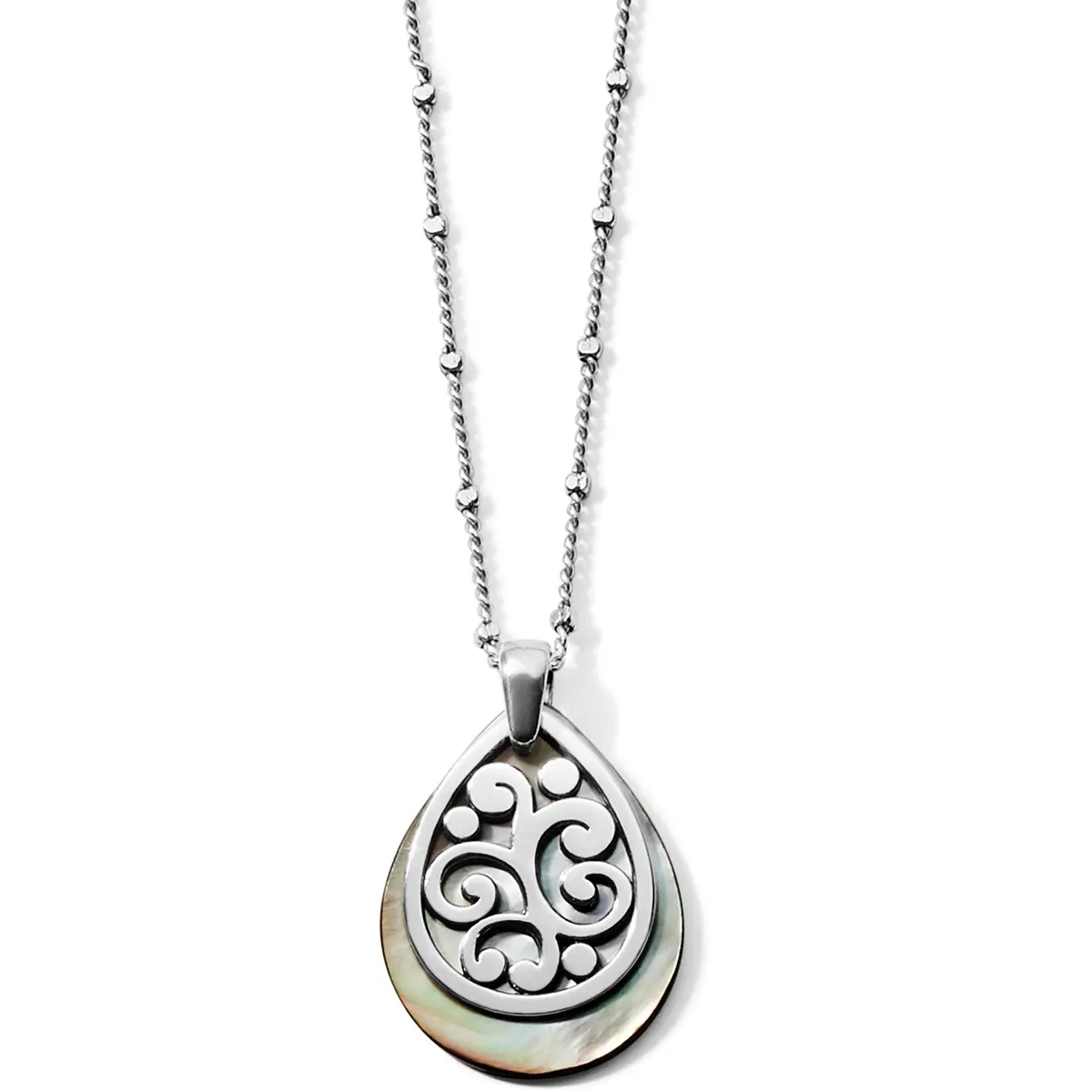 Contempo Shell Teardrop Necklace 1
