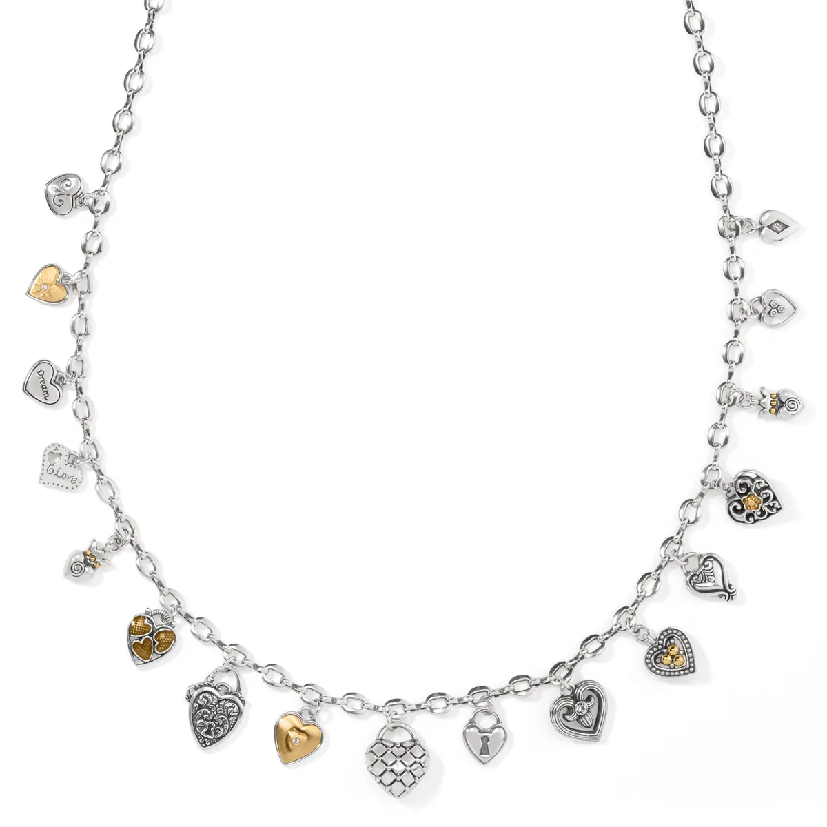 One Heart Charm Necklace 1