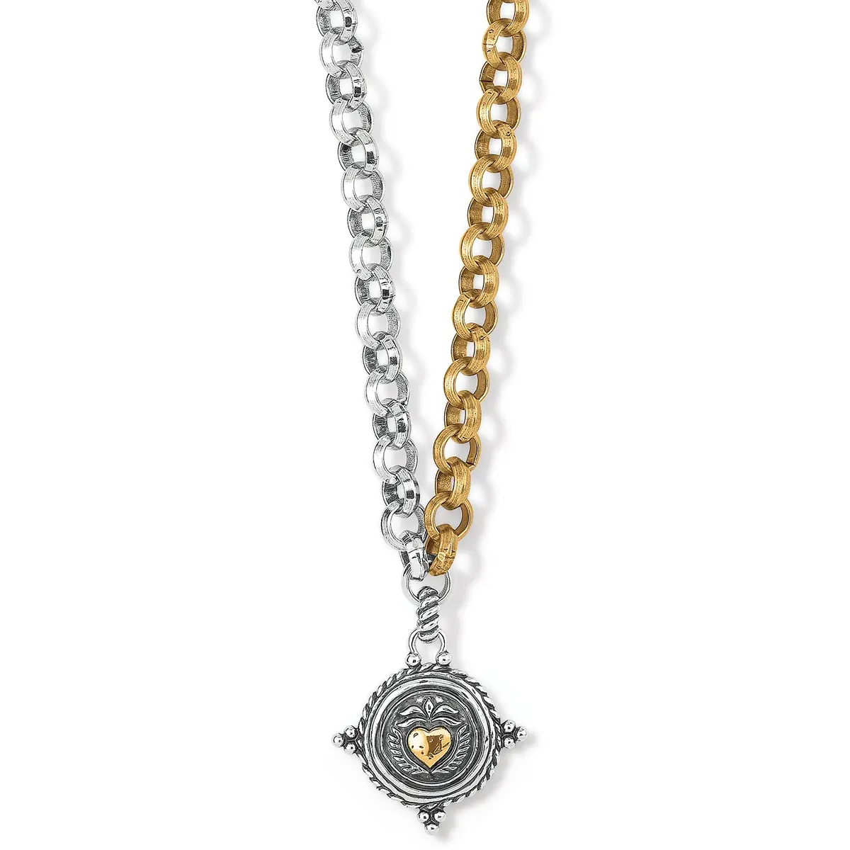 Ferrara Virtue Winged Heart Statement Necklace 1