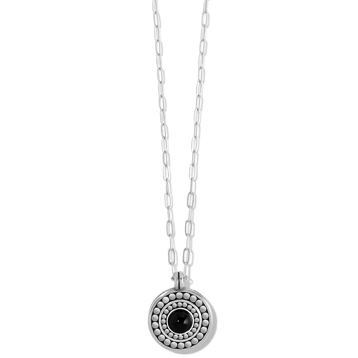 Pebble Dot Onyx Reversible Necklace 1