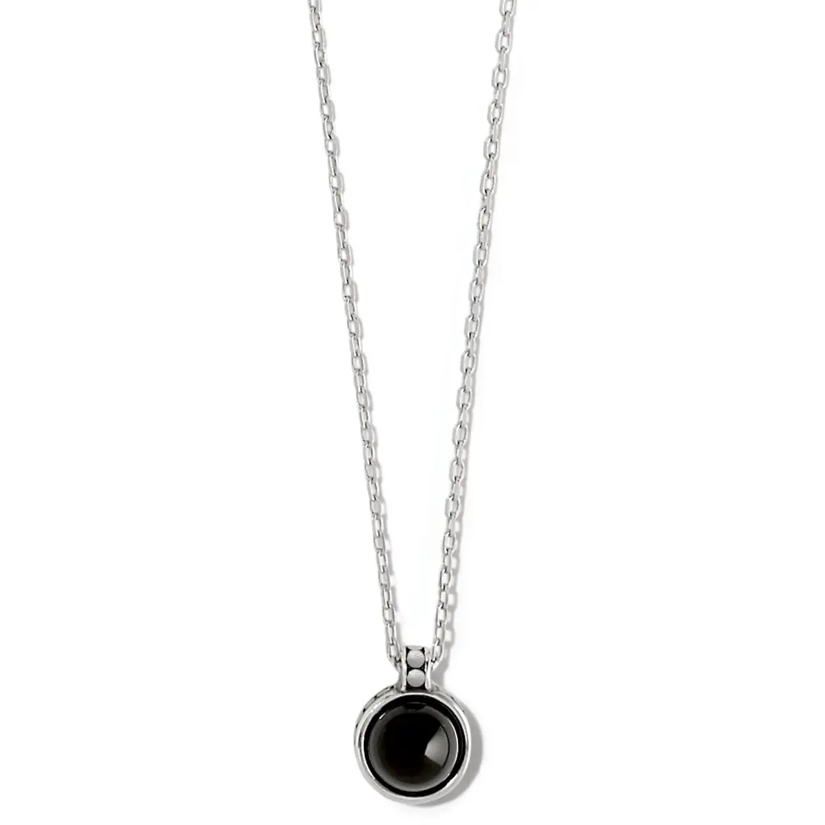 Pebble Dot Onyx Short Necklace 1