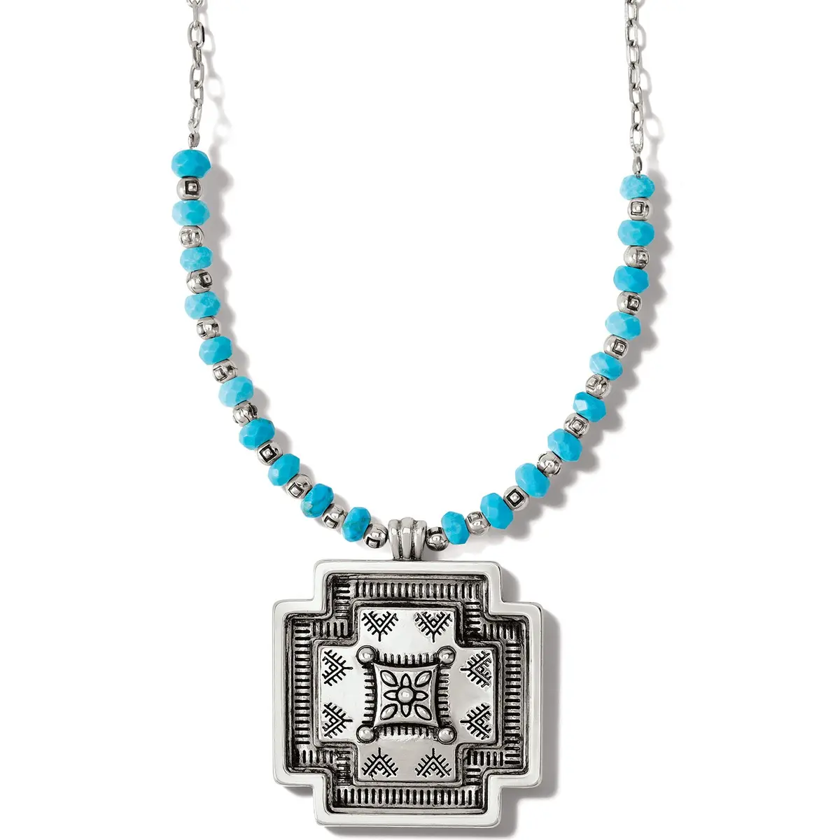 Mosaic Paseo Bead Cross Necklace 1