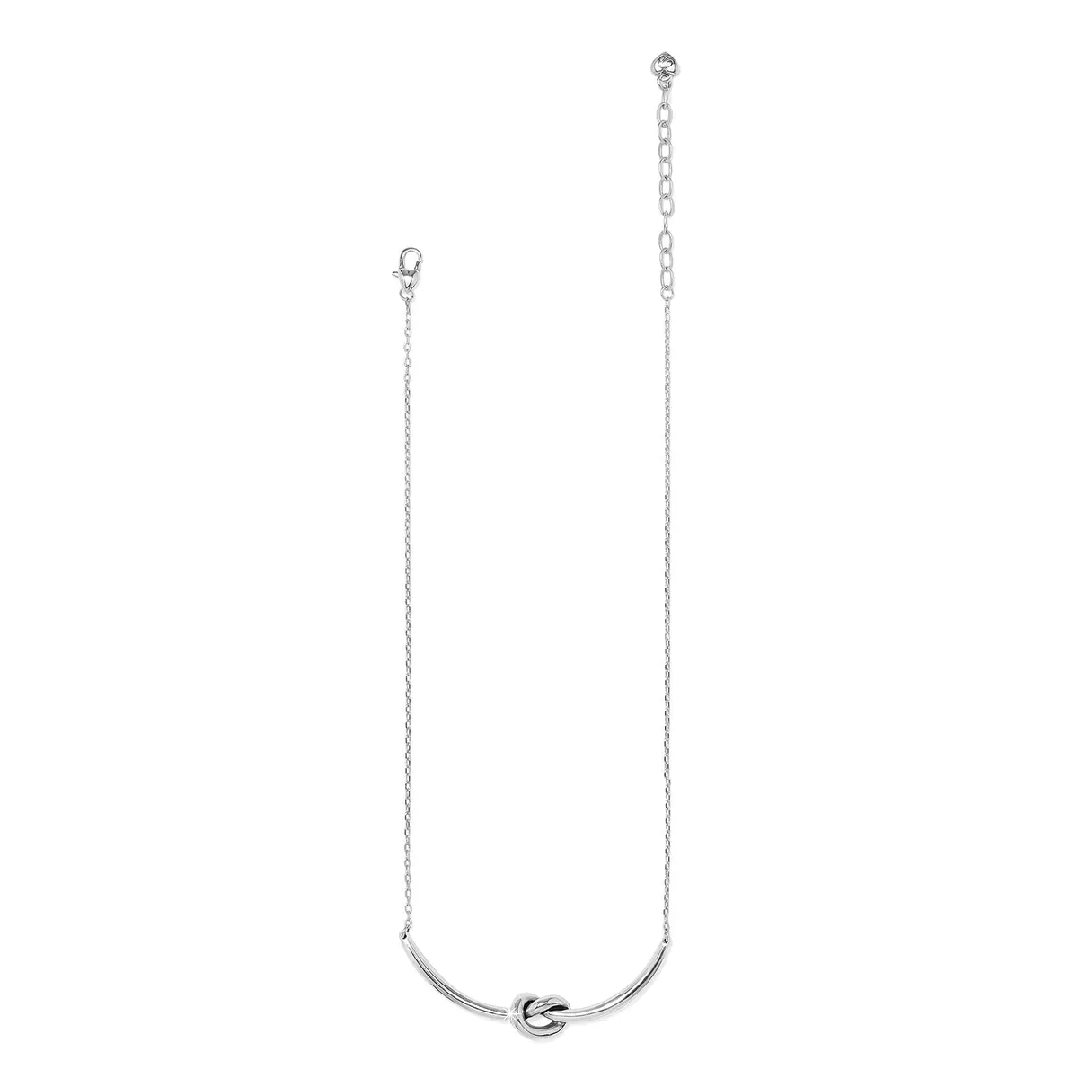 Interlok Single Knot Necklace | Silver 2