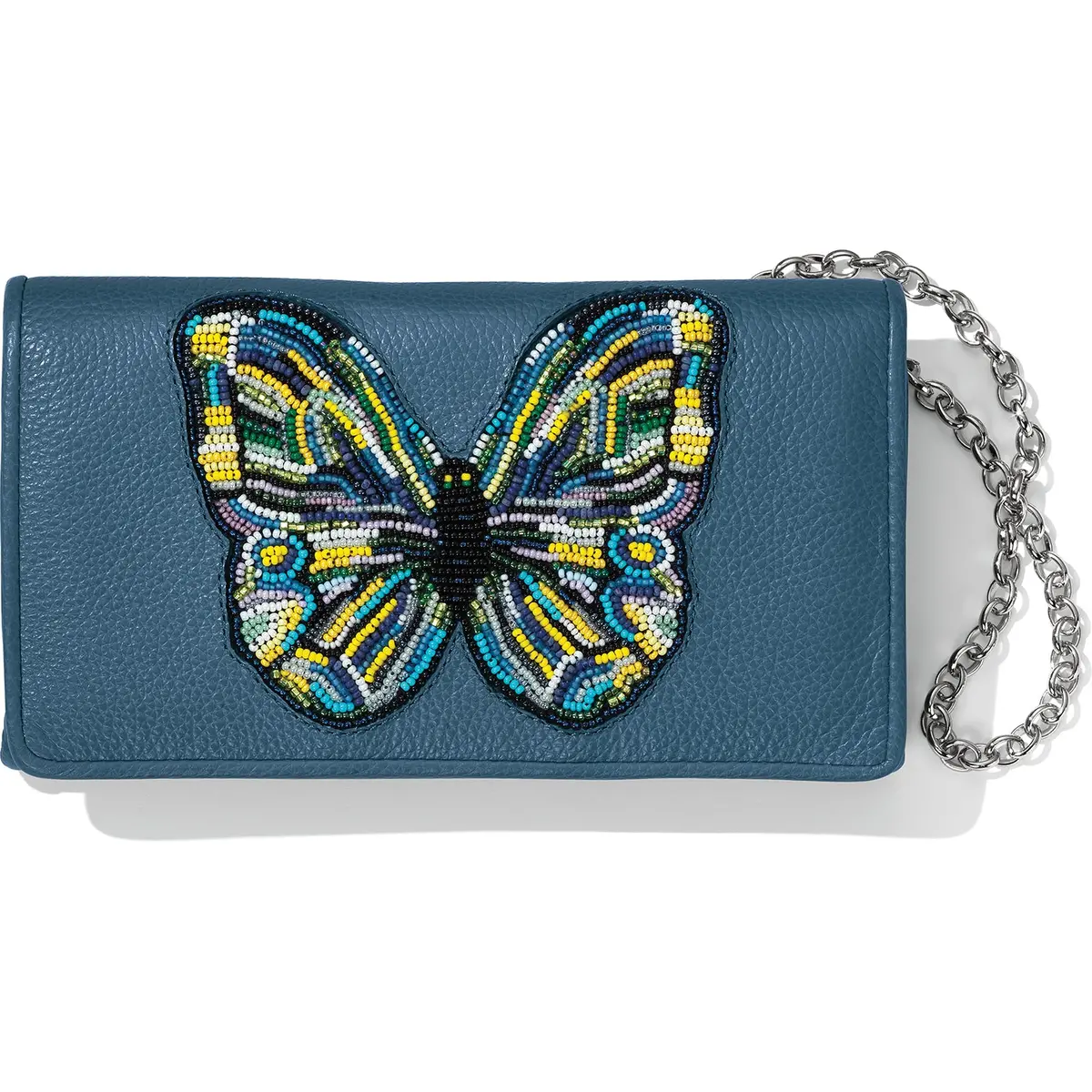 Crystal Pond Beaded Wings Clutch Wallet 1
